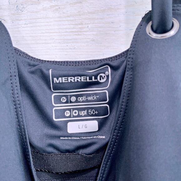 Merrell Lily Dress Black Activewear Opti-Wick UPF 50+ Bra Stretch Womens Large - Picture 5 of 6